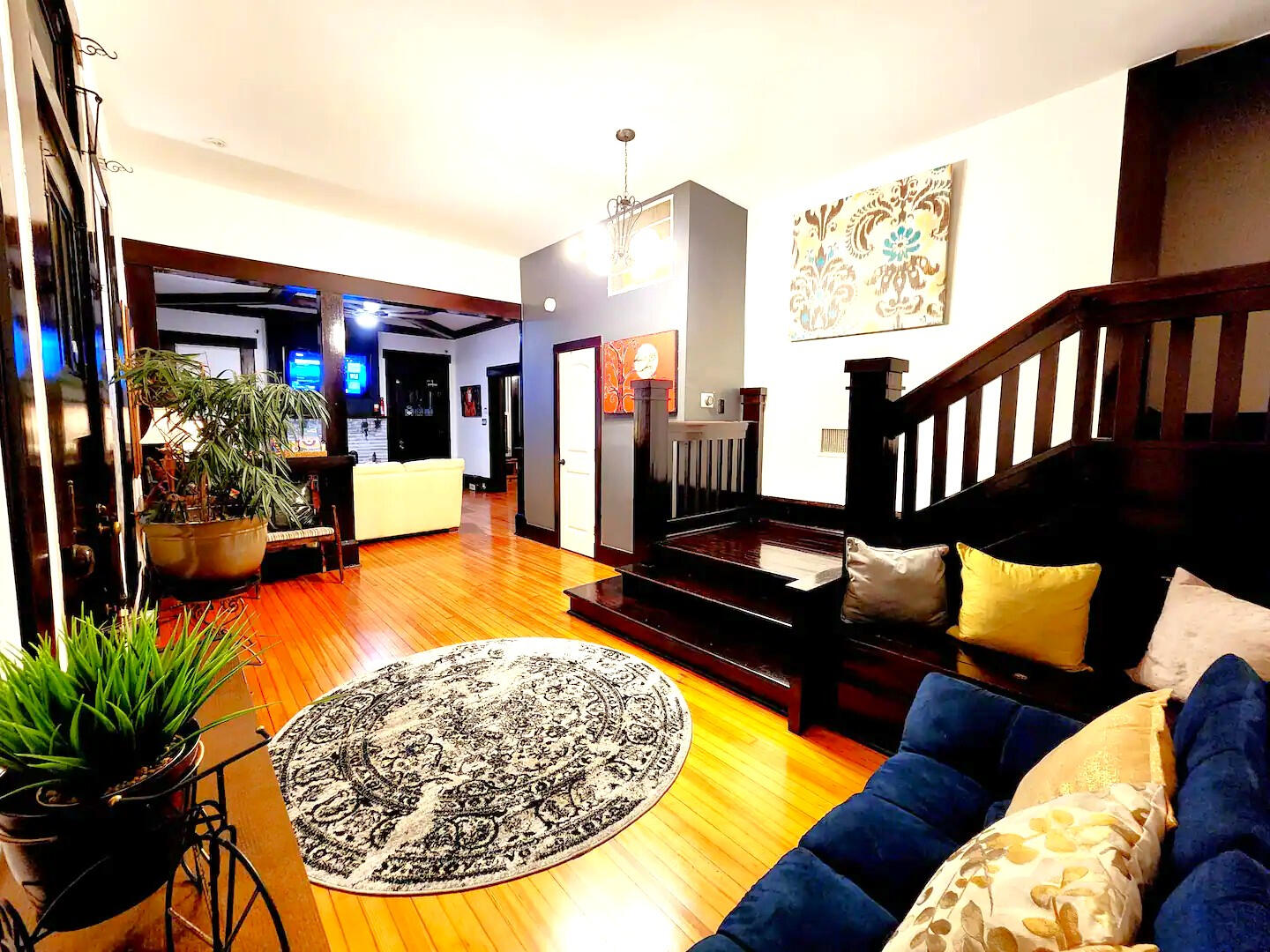 Welcoming Entryway • Open Layout & Warm Wood Floors