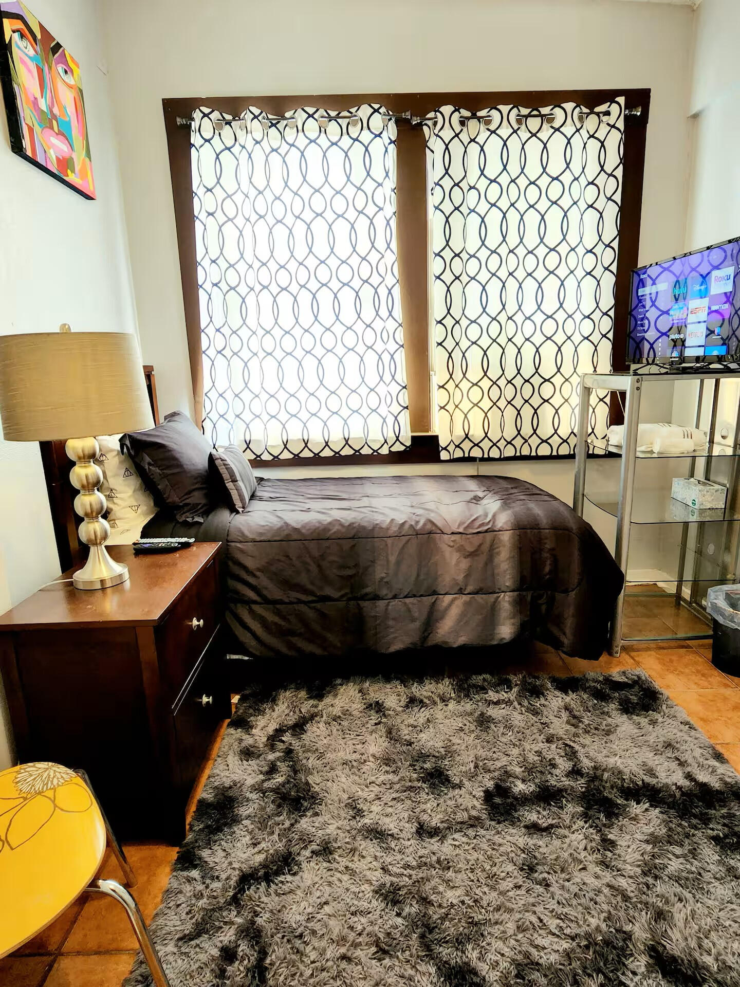 Guest Bedroom • TV & Relaxed Cozy Sleeping Space